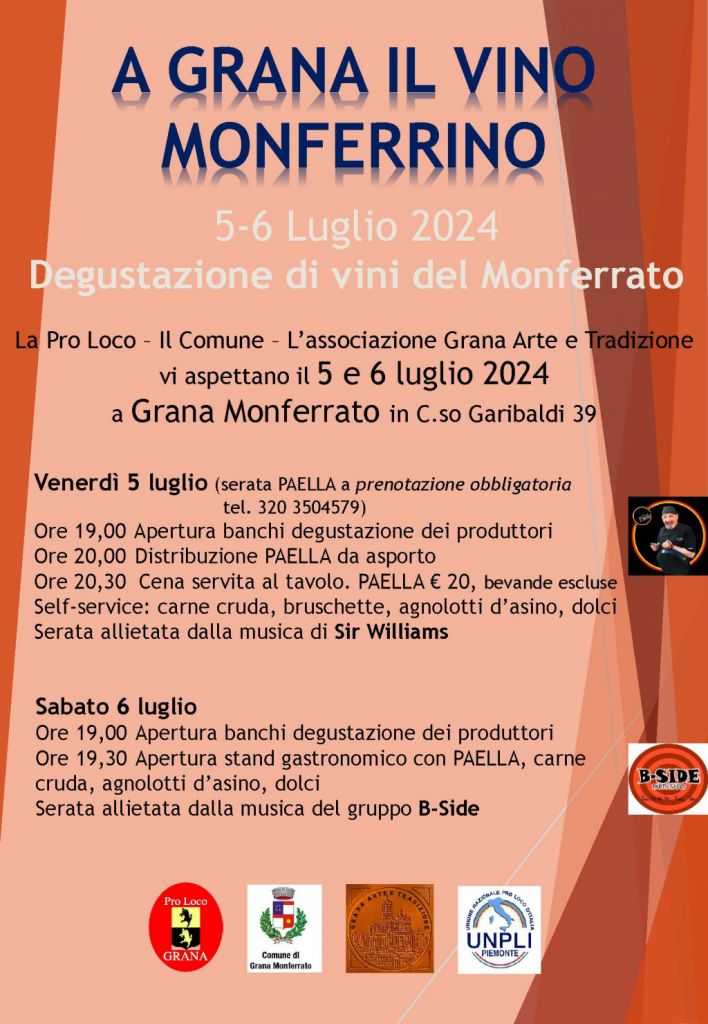 “A Grana il vino monferrino”